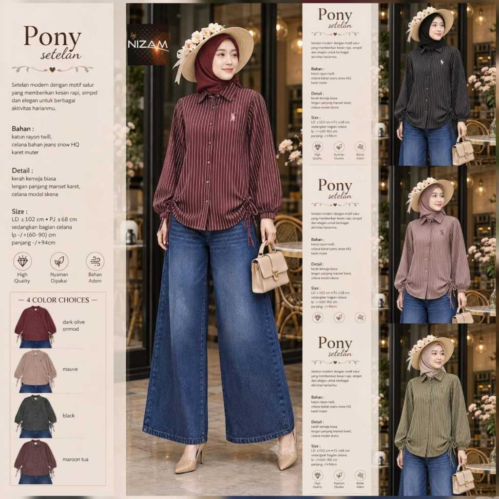 เสื้อผ้าผู้หญิง HQ PONY SUIT จาก NIzAM FASHION STORE