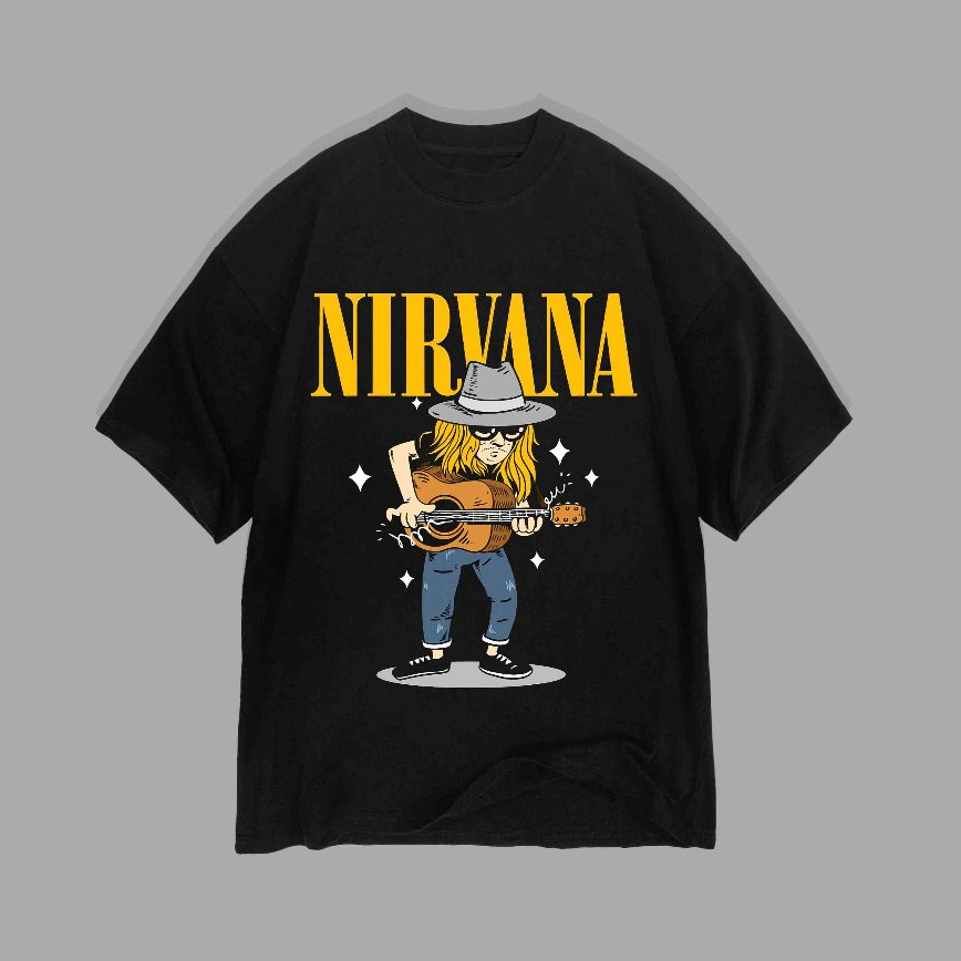 เสื้อยืดวง Nirvana - Kurt Cobain Popart - Nirvana - เสื้อยืด Kurt Cobain Popart