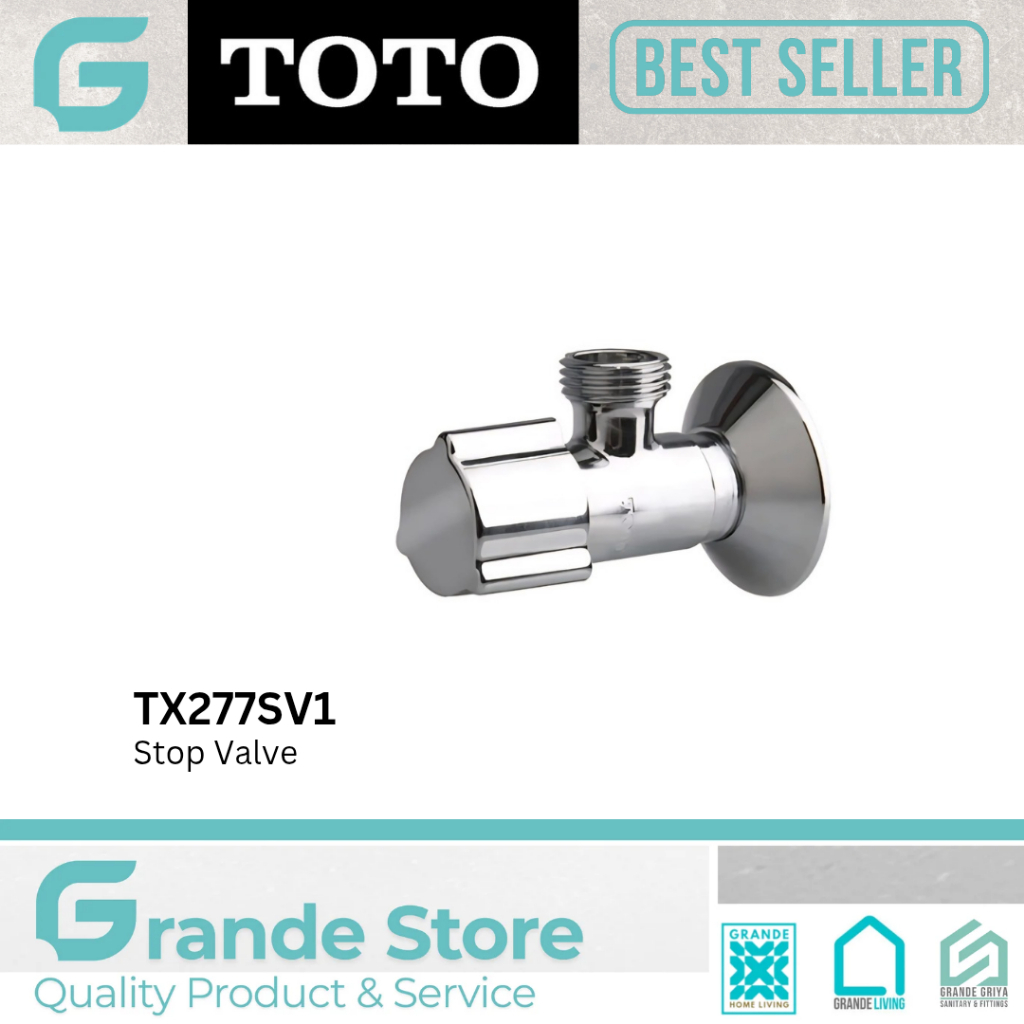 TOTO Stop Valve Stop Valve สําหรับโถสุขภัณฑ์และอ่างล้างจาน TX277SV1
