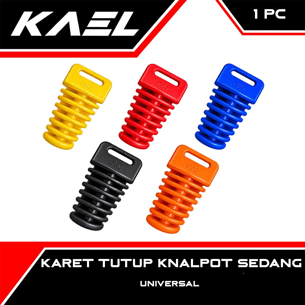 MERAH Universal กลางฝาครอบไอเสียยางสําหรับ Beat คาร์บูเรเตอร์ FI Street Pop eSP & Vario 125 150 160 