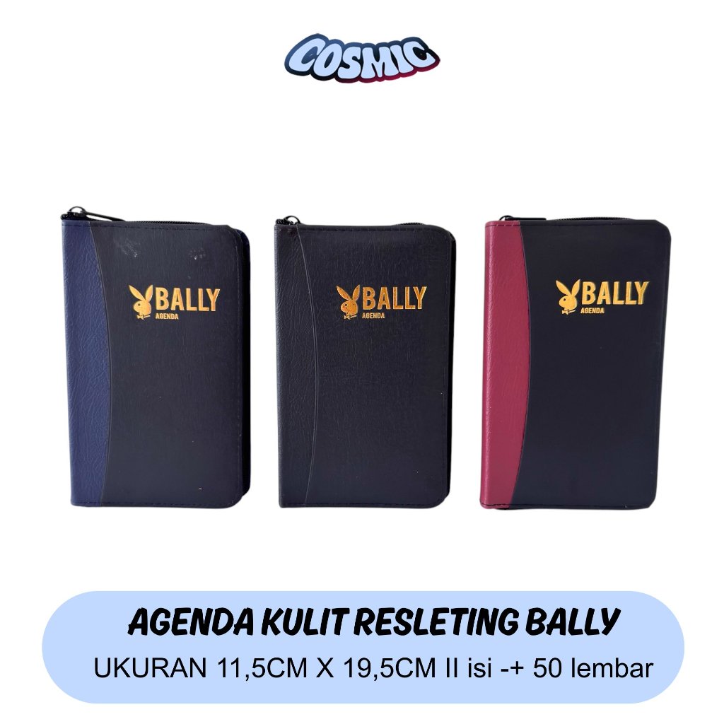 BALLY COVER ZIPPER หนัง AGENDA / BALLY ZIPPER YEAR JOURNAL BOOK