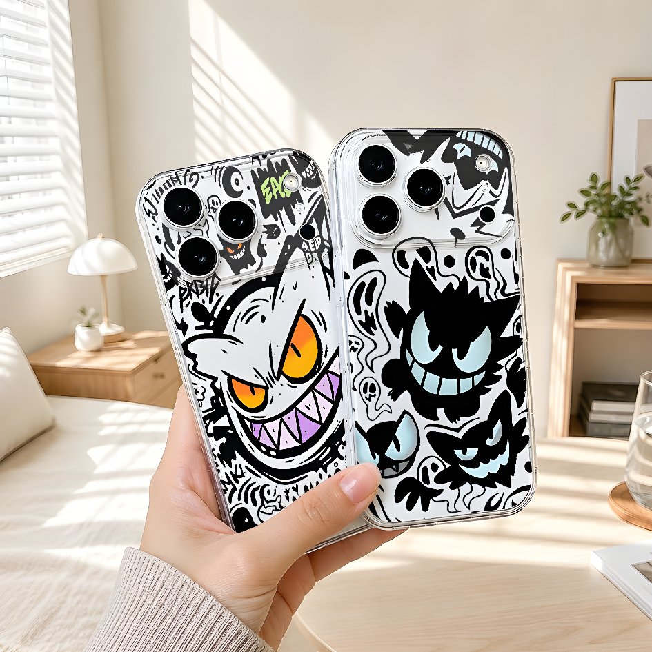 SOFTCASE CLEAR CASE BENING MOTIF สีดํา CARTOON PREMIUM PRO CAMERA COMPATIBLE สําหรับ OPPO A15 A16 A1