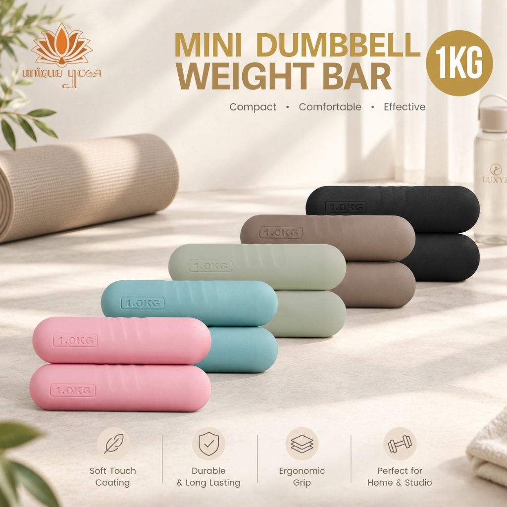 Dumbell Weight Bar 1kg / Dumbell Barbell Mini Weight / Dumbbell 1kg / Dumbbell Gym / Hand Dumbbell