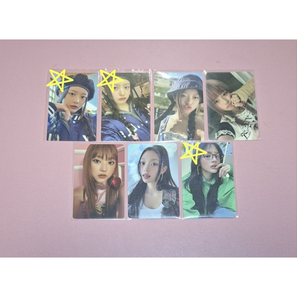 (CO PACK REQUIRED) HAERIN HANNI MINJI DANIEL HYEIN NEWJEANS PC PHOTOCARD