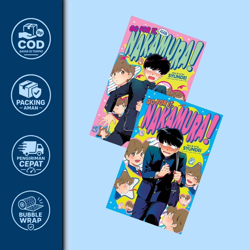 MANGA COMIC Go For It Again, Nakmura! & Go For It นรก! By Syundei (ภาษาอังกฤษ)