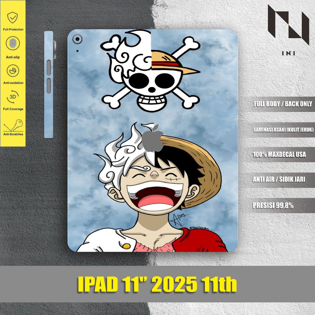 IPAD 11th 2025 GARSKIN - SKIN PROTECTOR - CASE SKIN Premium ฟรีภาพที่กําหนดเองใดๆ