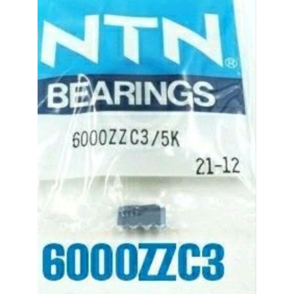 LAHER BEARING 6000 ZZ C3 BRAND NTN ORIGINAL