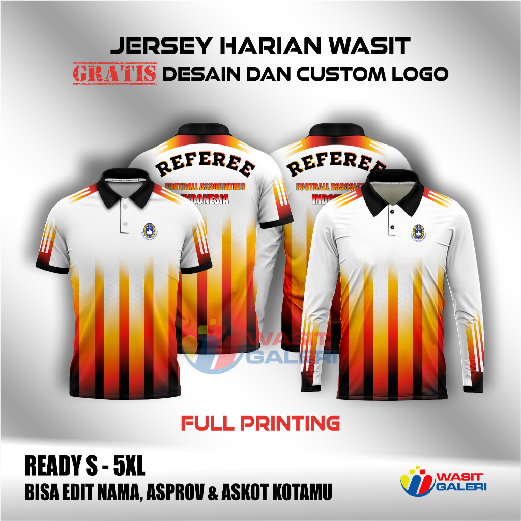 CUSTOM FULL PRINTING REFEREE DAILY POLO T-SHIRT JERSEY