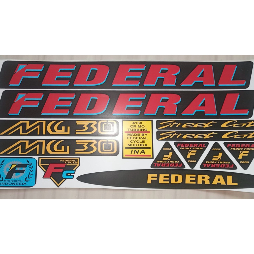 สติกเกอร์ลอกจักรยาน Federal MG30