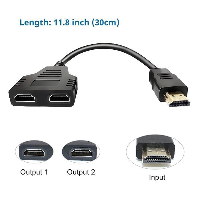 FG สาย HDMI SPLITTER 2 PORT HCV-10 HDMI SPLITTER 1 INPUT ถึง 2 OUTPUT HCV10