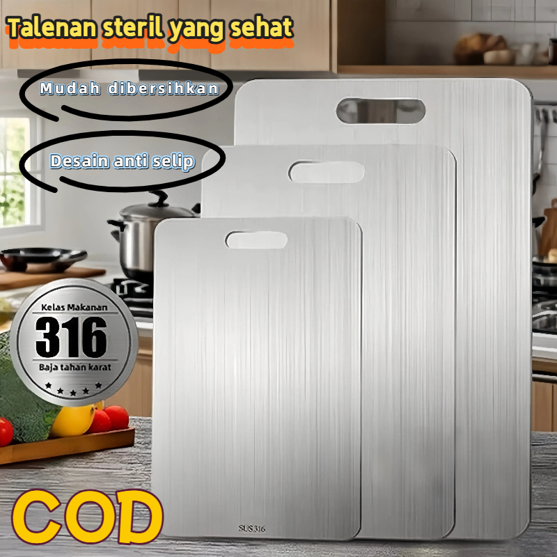 เขียงสแตนเลส 316 เขียงที่ถูกสุขลักษณะป้องกันสนิมป้องกันแบคทีเรียและป้องกันเชื้อราเขียงเขียงสแตนเลส 3