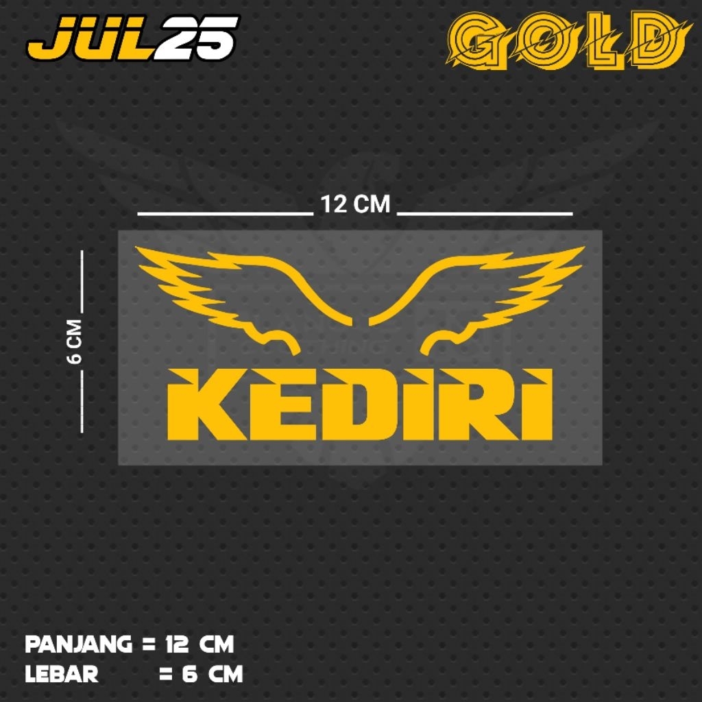 KEDIRI WRITING CUTTING STICKER / JUL25 JTR