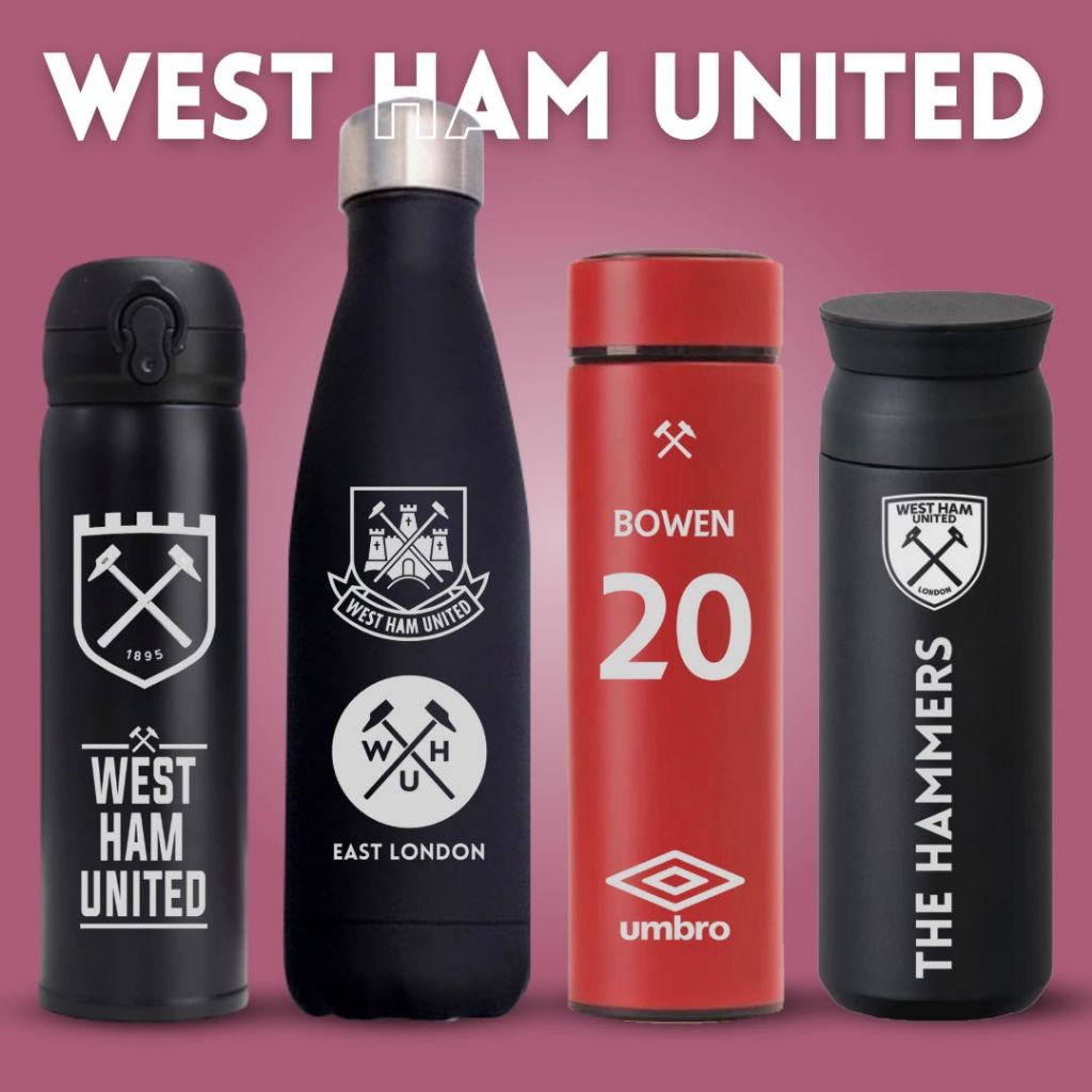 WEST HAM UNITED - CUSTOM LASER ENGRAVED TUMBLER WEST HAM UNITED