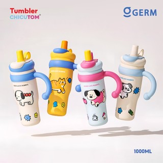 GERM X CHICUTOM Tumbler 1000ML Vacuum Termos Cup S304 Baja Tahan Karat Portabel Botol Air Olahraga