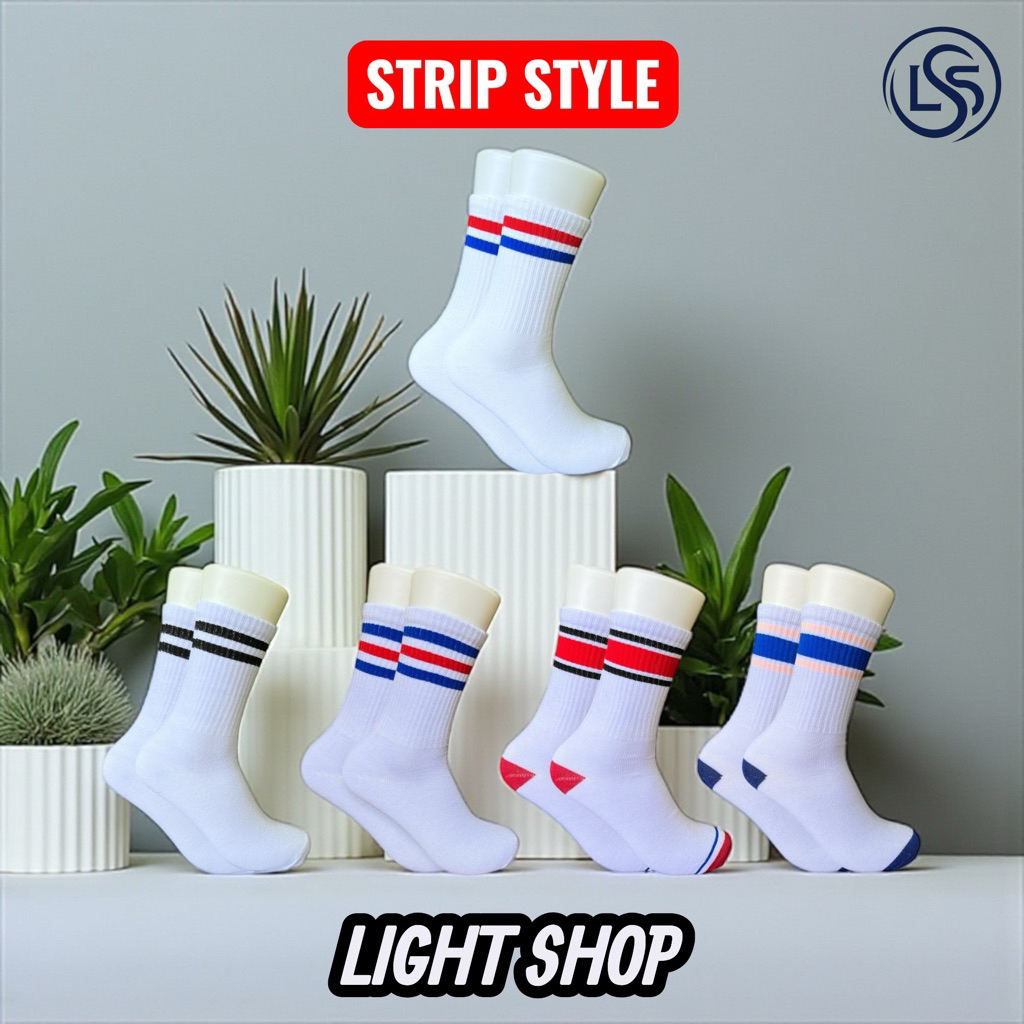 [WHOLESALE] OLDSCHOOL MOTIF SOCKS SPORT SOCKS STRIP SOCKS