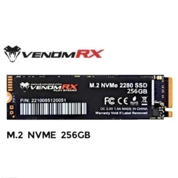 SSD VENOMRX VRX M2 2280 NVMe 256GB / NVMe 256GB