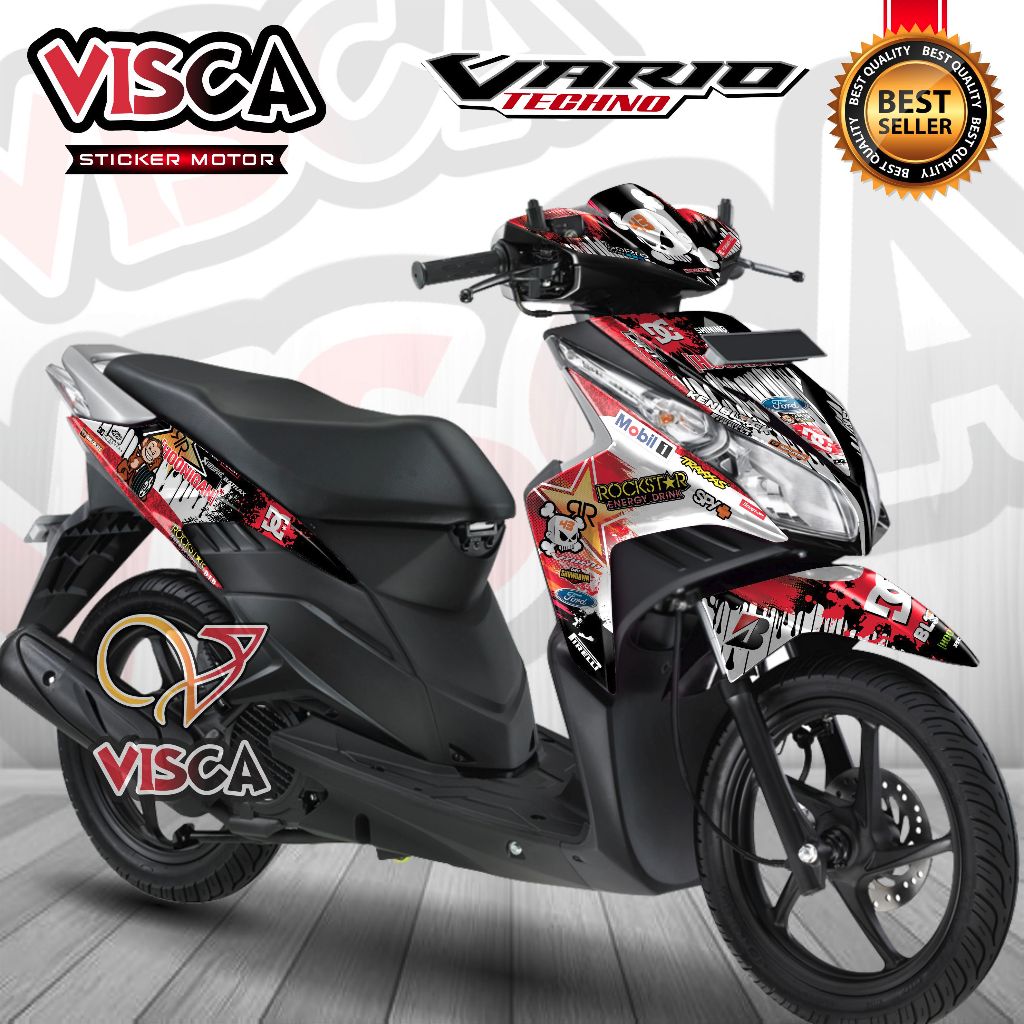รูปลอก Vario 110 Techno Full Body Sticker Vario 110 Techno Full Body Striping Vario 110 Techno Varia