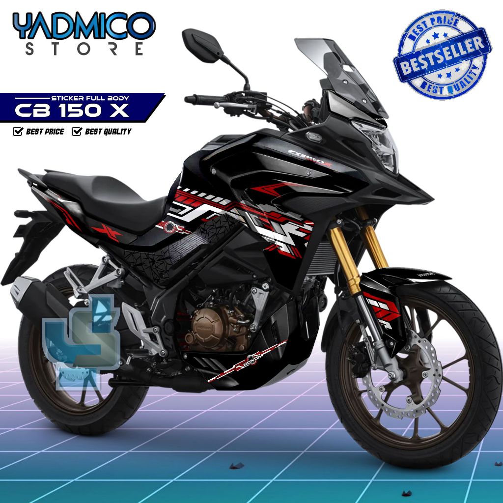 CB 150 X Full Body Decal / CB150 X Fullbody Motorcycle Sticker / CBX 150 Decal / CB X 150 Striping H