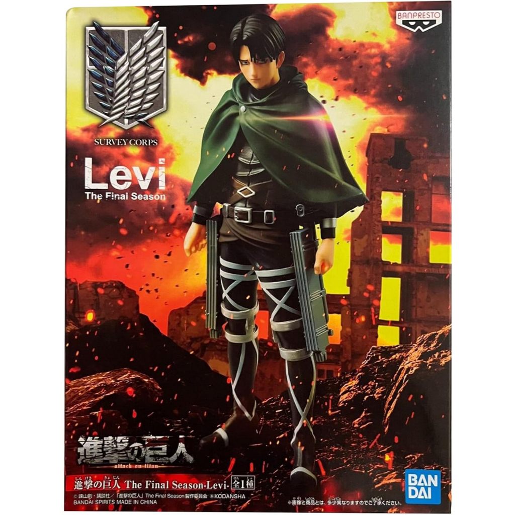 READY BANPRESTO - ATTACK ON TITAN - THE LAST SEASON OF LEVI FIGURE 6 INCH CODE 500