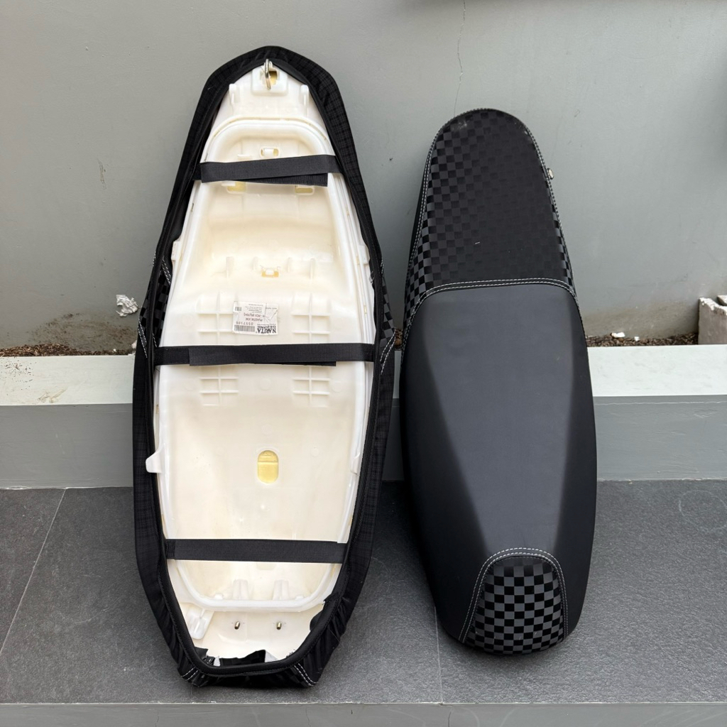 [INSTALL] WAREHOUSE ล่าสุด 3D Orange Peel และกระดาษทรายรถจักรยานยนต์หนังผสมสําหรับ VARIO MIO BEAT SC