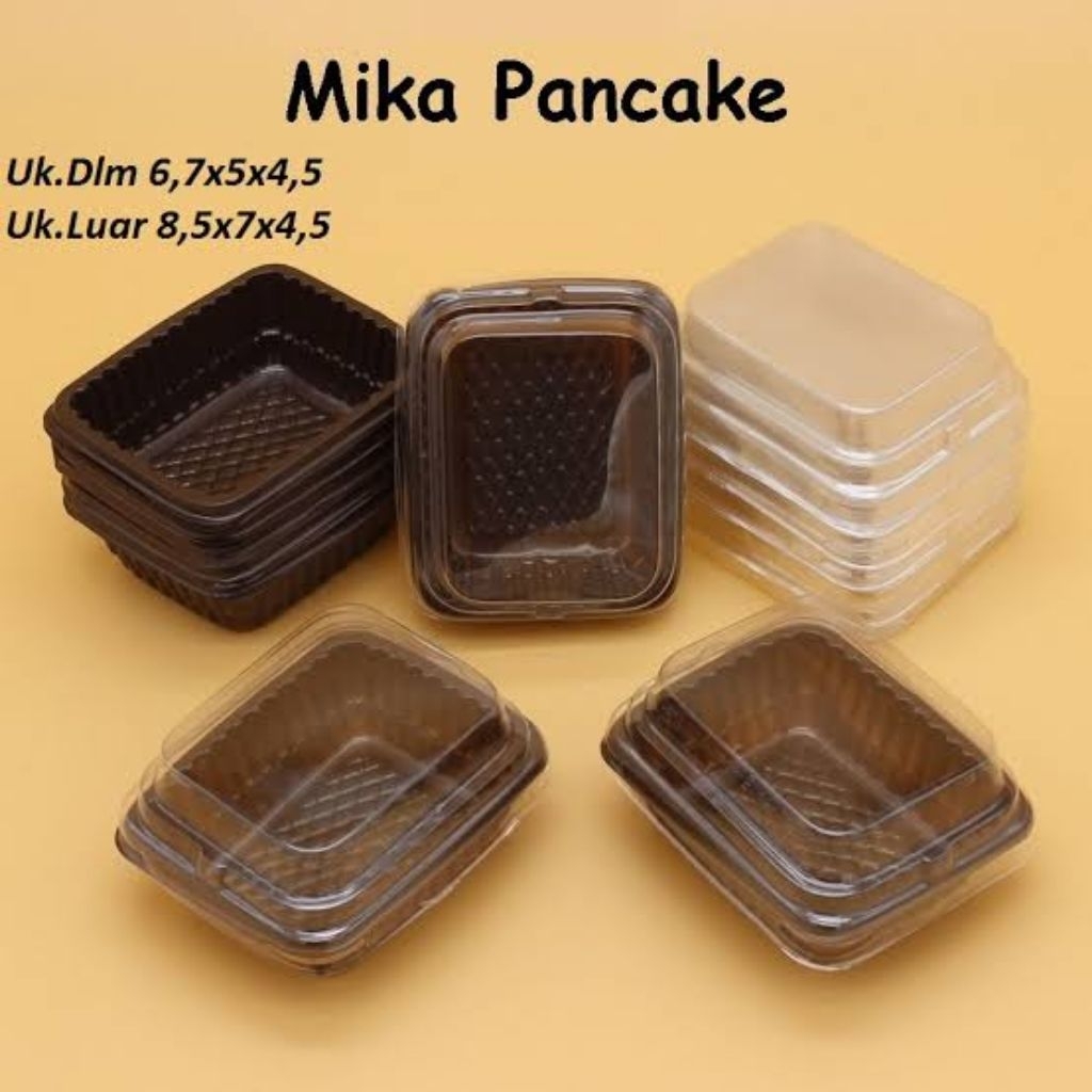 [50 ชิ้น] MIKA PANCAKE DURIAN - MINI PANCAKE TRAY รวมฝา