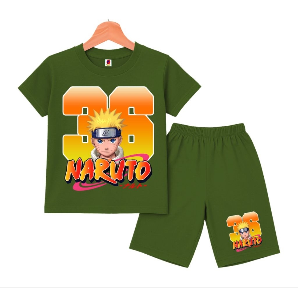 เสื้อยืด NARUTO DISTRO SET NUMBER 36 UNISEX CHILDRENS SET 2-10 ปี