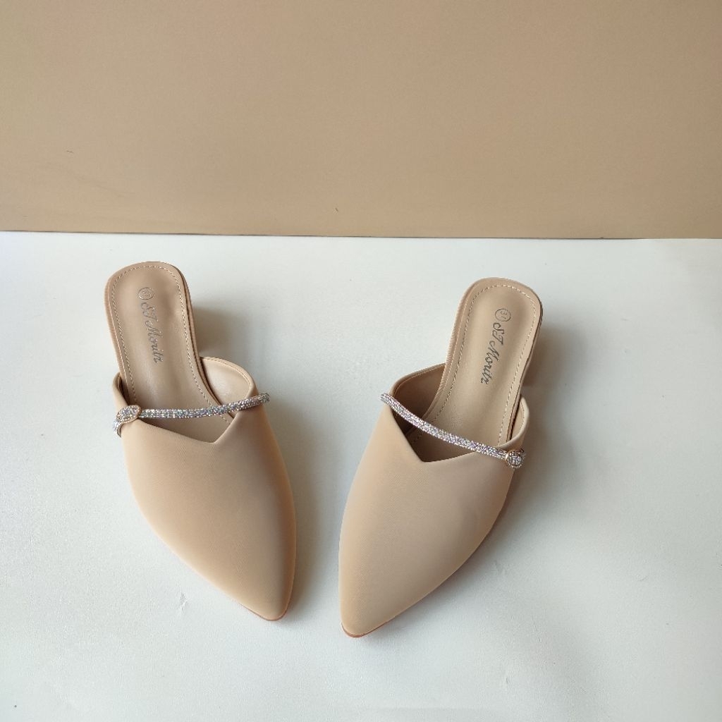 ST MORITZ 888-716 KHAKI PARTY SANDALS / PARTY SHOES SLOP SANDALS