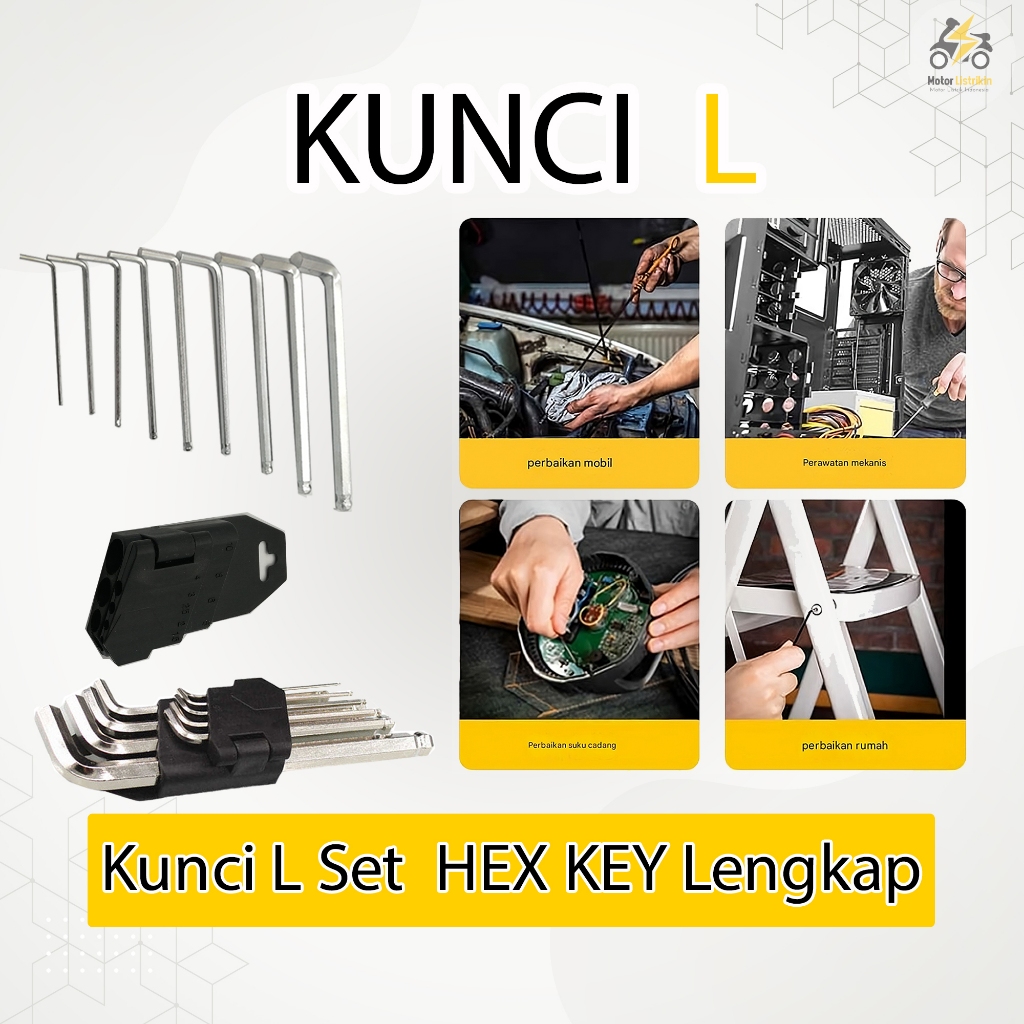 Hex Key Long Set กุญแจ L