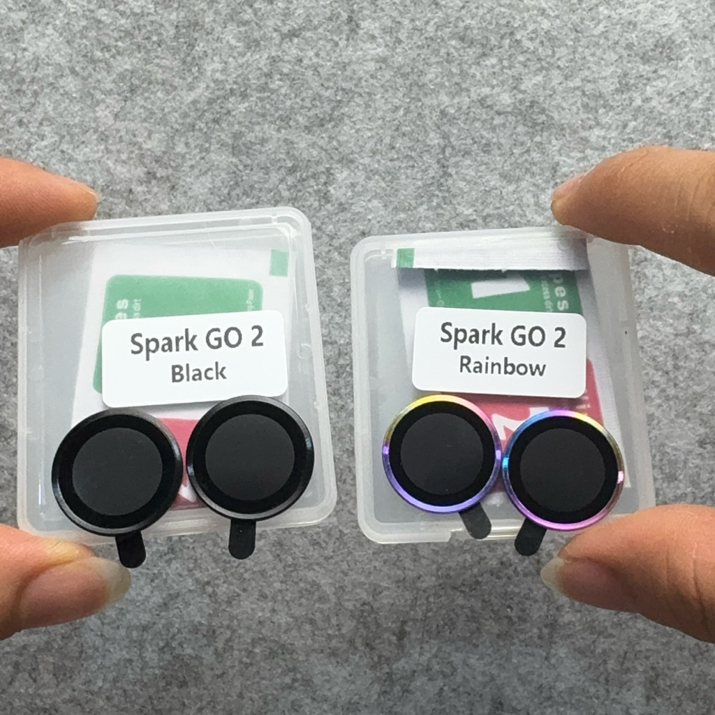 HP Spark Go One / 1, Go two / 2 กระจกนิรภัยกล้อง Ring cellphone ตัวป้องกันกล้อง
