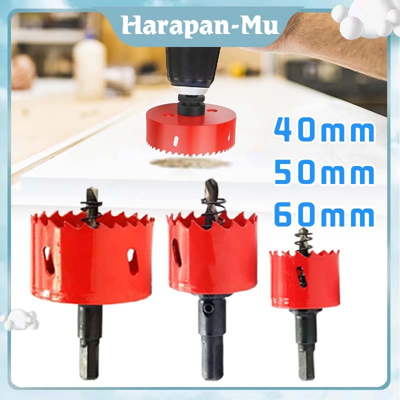 YOUHONG 40MM 50MM 60MM Hole Saw เจาะ/เจาะรู Hard Iron Holesaw คาร์ไบด์