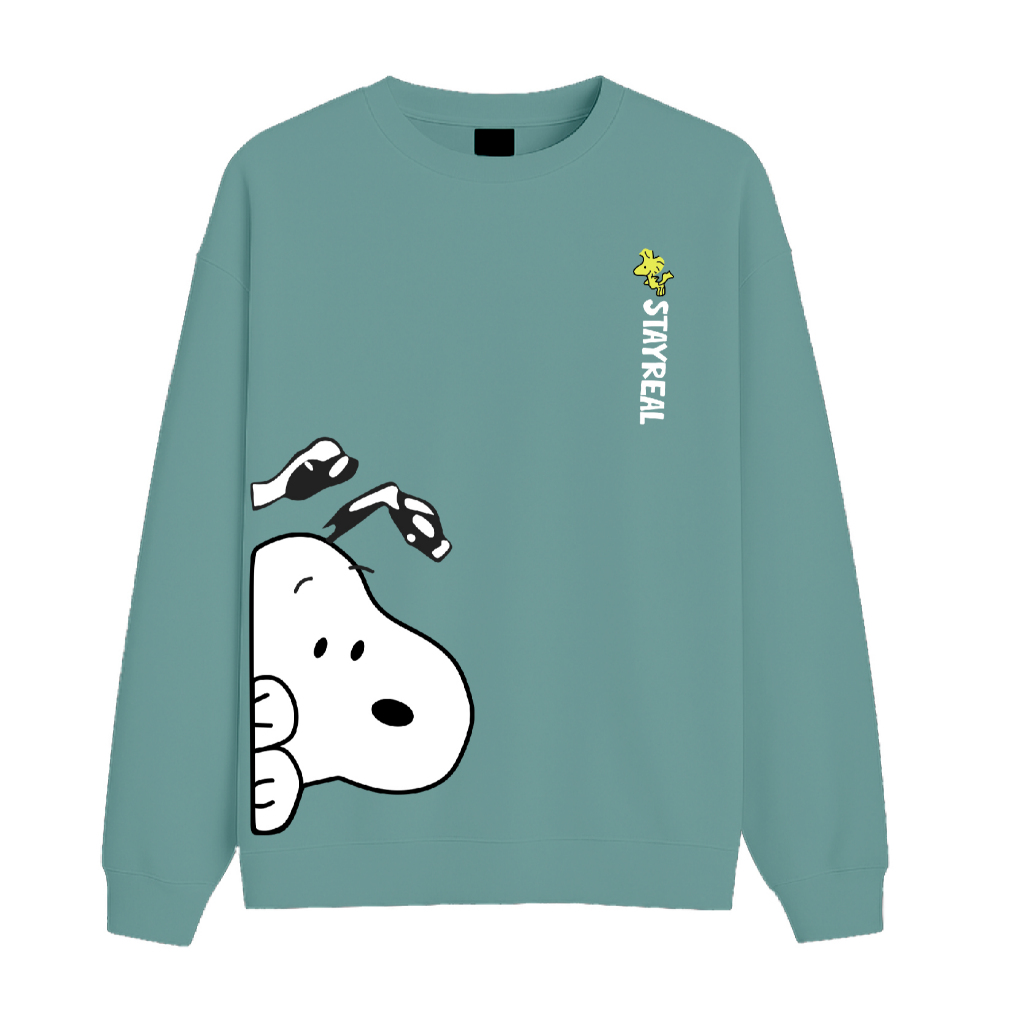 YUDZ Basic Sweater Snoopy Stayreal Size M-XXL (ชายและหญิง)