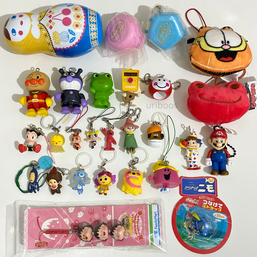 GANTUNGAN Trinkets gotochi gacha ตุ๊กตากาชาปองญี่ปุ่น polly กระเป๋าโคบิโตะ angel blue anpanman astro
