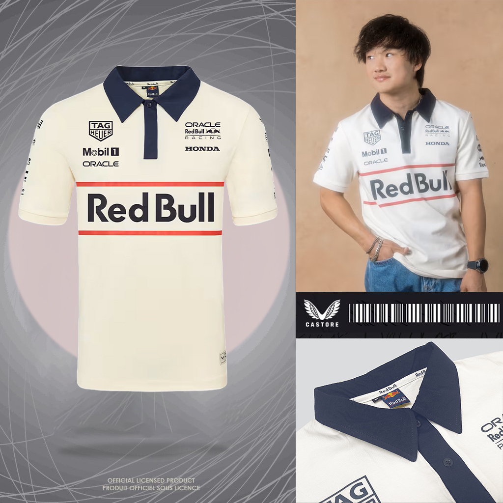 เสื้อโปโล CASTORE X RED BULL HERITAGE BROKEN