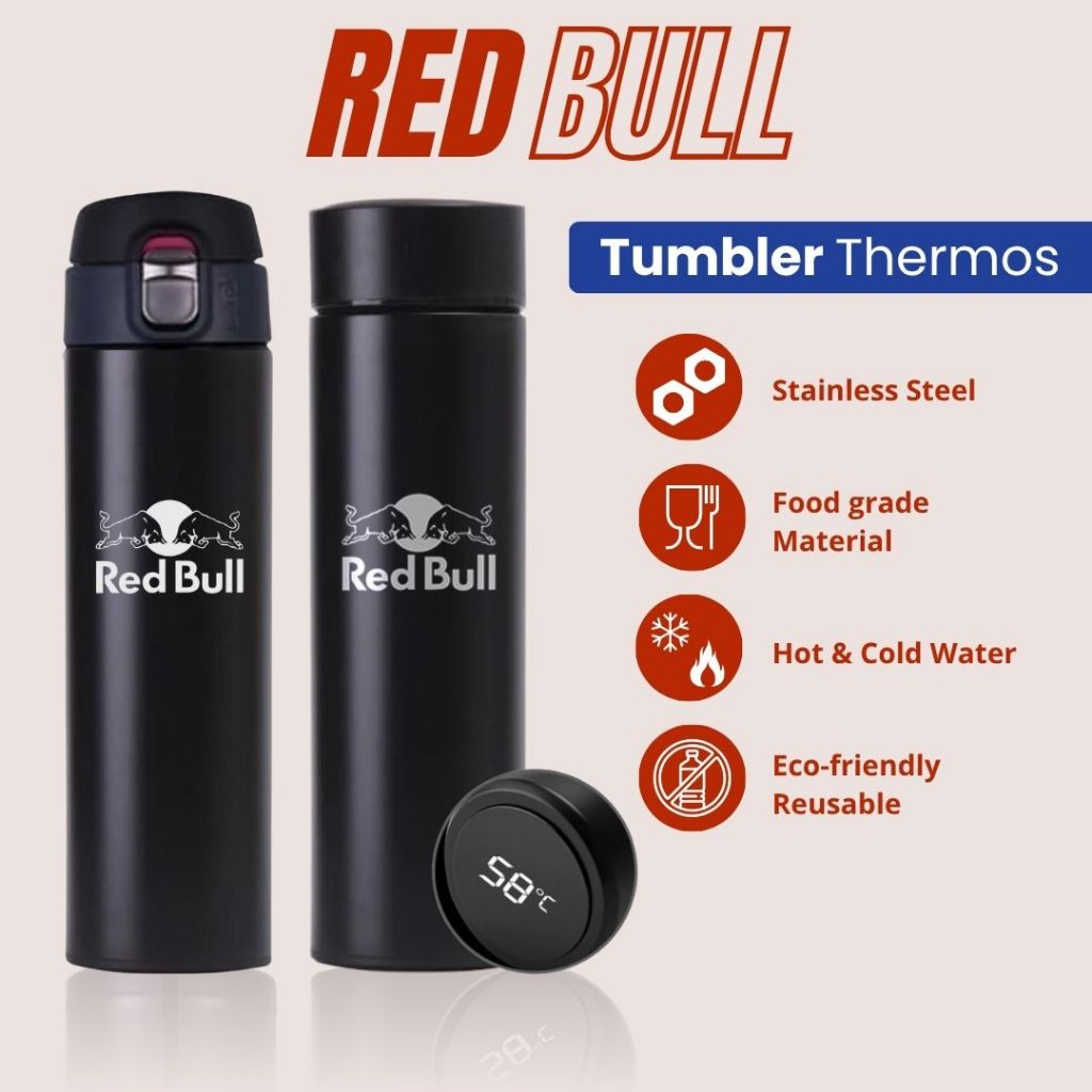 TERMOS REDBULL - TUMBLER THERMOS การออกแบบที่กําหนดเอง REDBULL