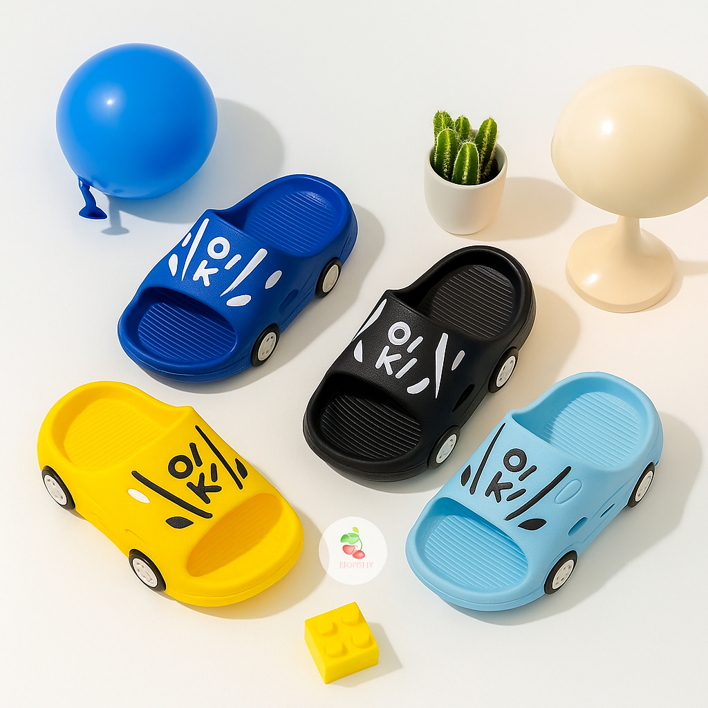 BYCHERRY - VIBER CAR รองเท้าแตะเด็กรองเท้าแตะยางรถยนต์รองเท้าแตะ im ชายหญิงน่ารักรองเท้าแตะเด็กอินเท
