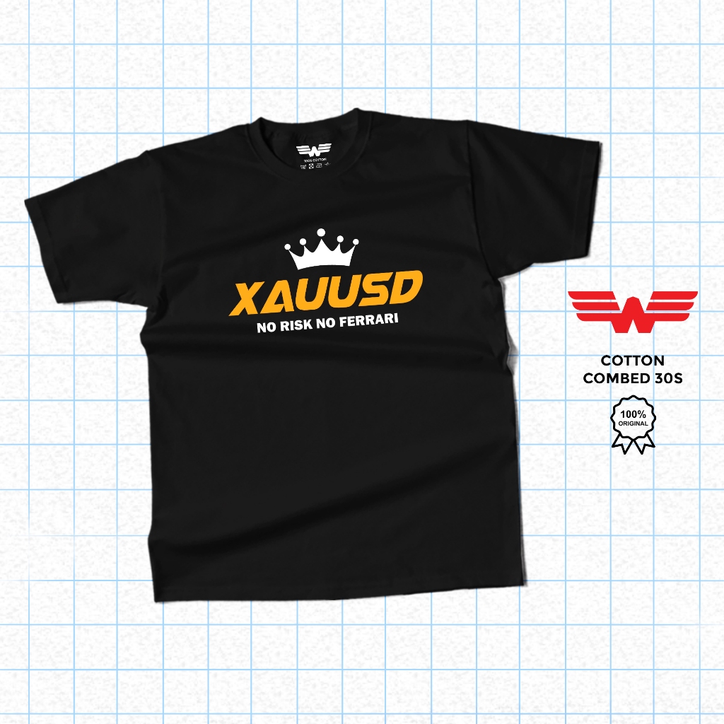 XAUUSD USD Trading เสื้อยืดผู้ชาย Unisex / เสื้อยืดทอง / เสื้อยืดผู้ใหญ่ WAN T-SHIRT