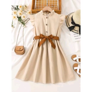 VCV - Selena Tunik Anak Perempuan tanpa lengan Midi Dress Anak 5-14 Tahun SABRINA ANTI UV Premium