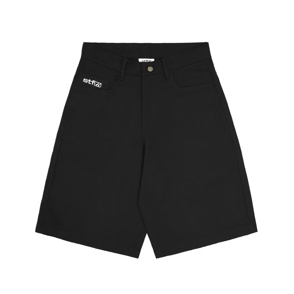 Satisfaction Jorts Pants Startle สีดํา Unisex_