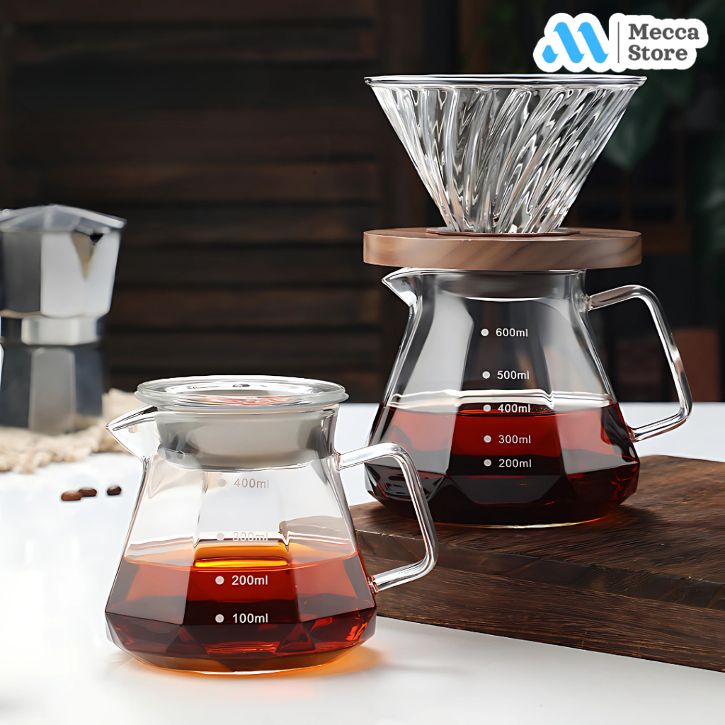 Coffee Pot Coffee Server V60 Drip Pour Over Borosilicate Glass