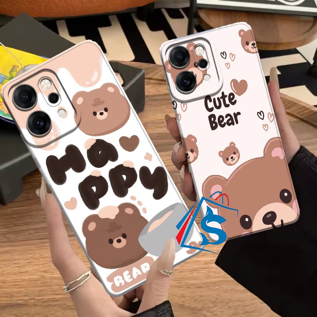 OPPO RENO 14 PRO Softcase ล่าสุด 2025 หมี Motif - Cool Motif Case - เคสอินเทรนด์ - เคสสวย - เคสกล้อง