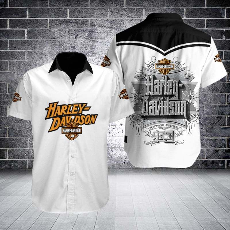 KEMEJA เสื้อผู้ใหญ่ออกแบบรถจักรยานยนต์ HD HARLEY DAVIDS Original PRINTING 53