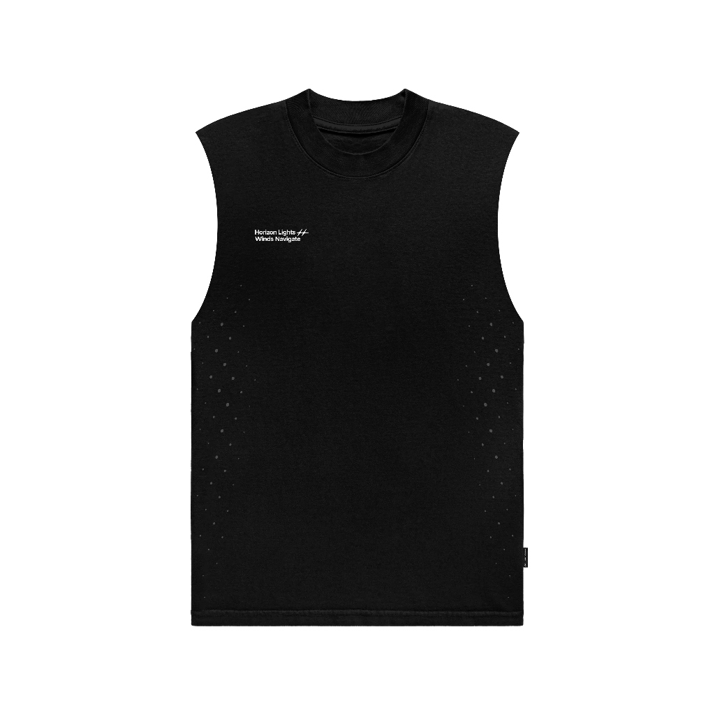 HLWN Running Unisex Muscle Tee Black - Willow
