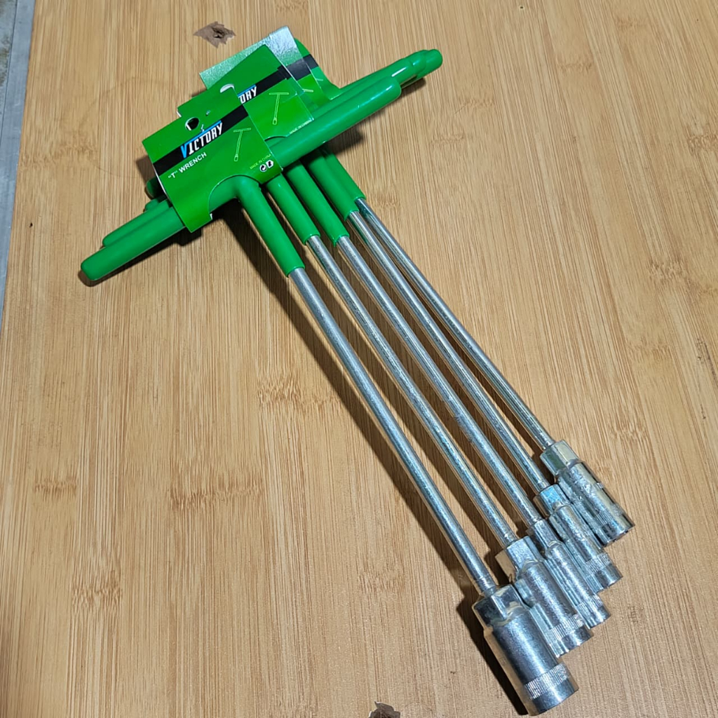 แพ็คเกจประแจ T-Socket 5 ชิ้น 8-10-12-14-17 มม. ชุดประแจ Sanjose / Victory T-Socket 5 ชิ้น 8 10 12 14