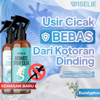 Wiselie - Aromatic Spray Pengusir Cicak 100ml Repellent Anti Cecak Cairan Pembersih Dinding Rumah dari Kotoran Cicak Formula Alami Tidak Bau Menyengat Aman untuk Keluarga dan Hewan Peliharaan Pelindung Plafon Rumah Efektif