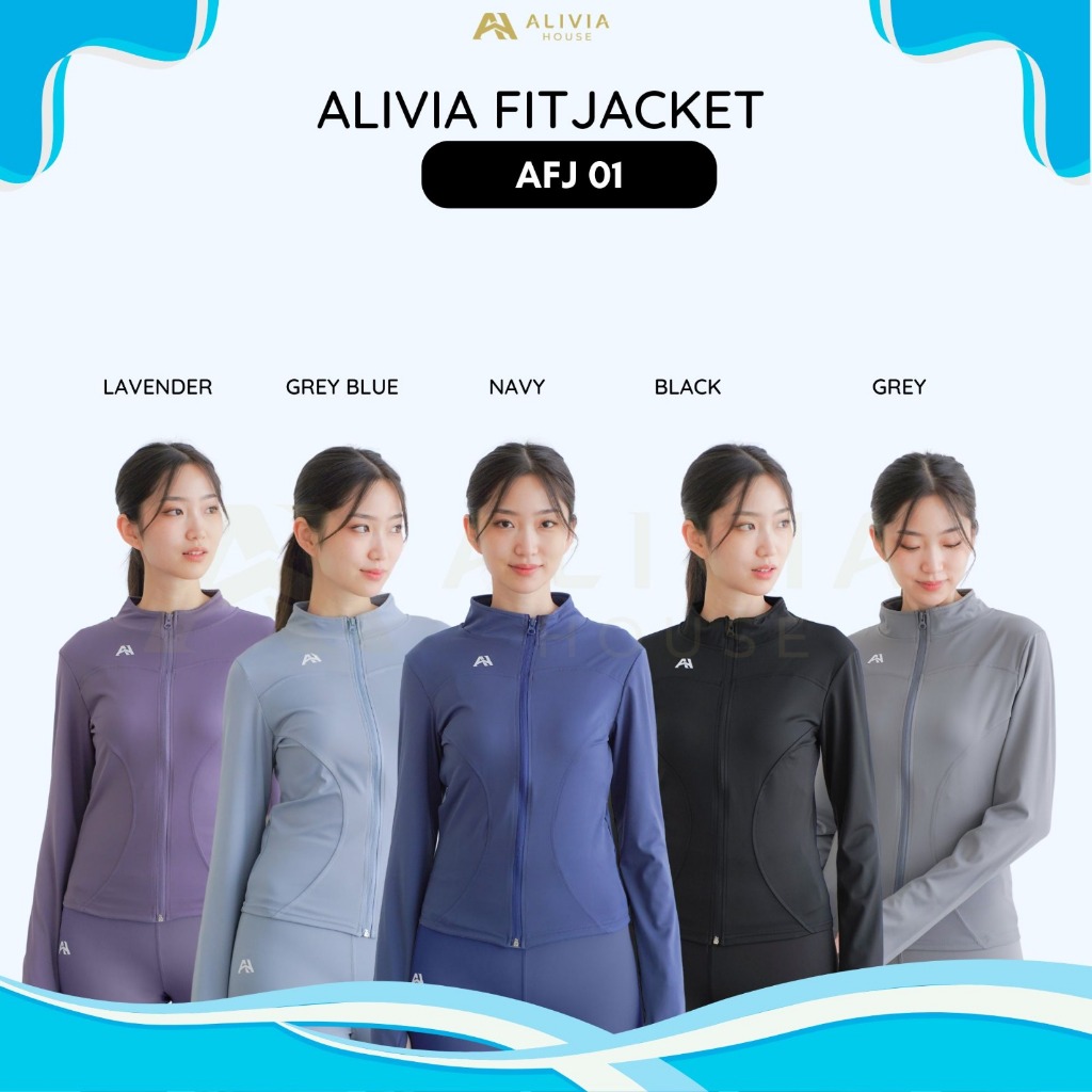 Alivia House - ALIVIA FIT JACKET 01 เสื้อแจ็คเก็ตกีฬา anti-uv JACKET ชุดกีฬาผู้หญิงผู้หญิงยิมกีฬาฟิต