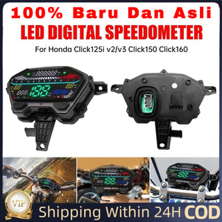 Led Speedometer Digital Vario 125 Vario 150 Vario 160 Click 150 Pengukur Tampilan Digital Suhu tangki/RPM/ Tampilan Tegangan Baterai ZLX