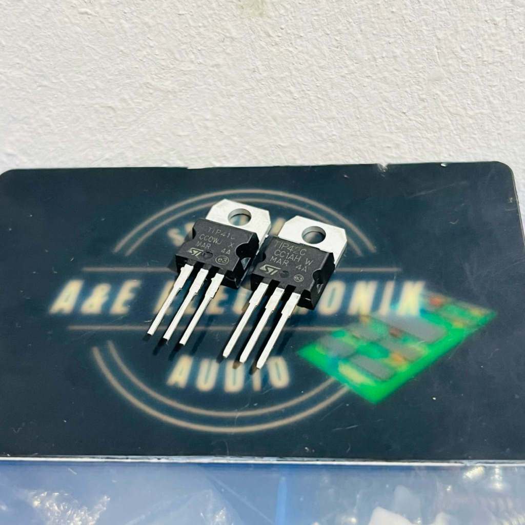 1 ชิ้น TIP41 / TIP42 เกรด A ยี่ห้อ ST TIP41C TIP42C SUPER TIP 41 TIP 41C TIP 42 TIP 42C