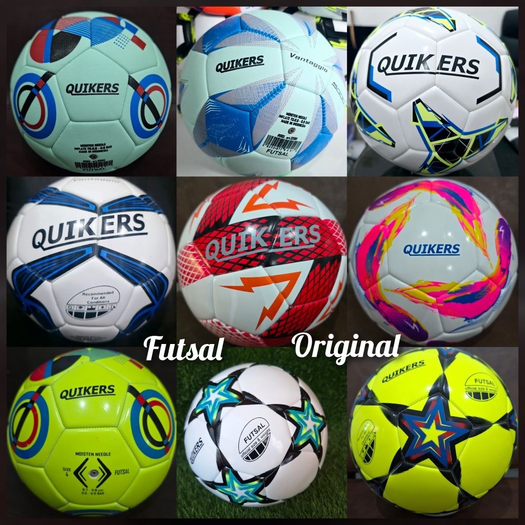 QUIKERS ORIGINAL SIZE 4 FUTSAL BALL / FUTSAL BALL / FUTSAL BALL