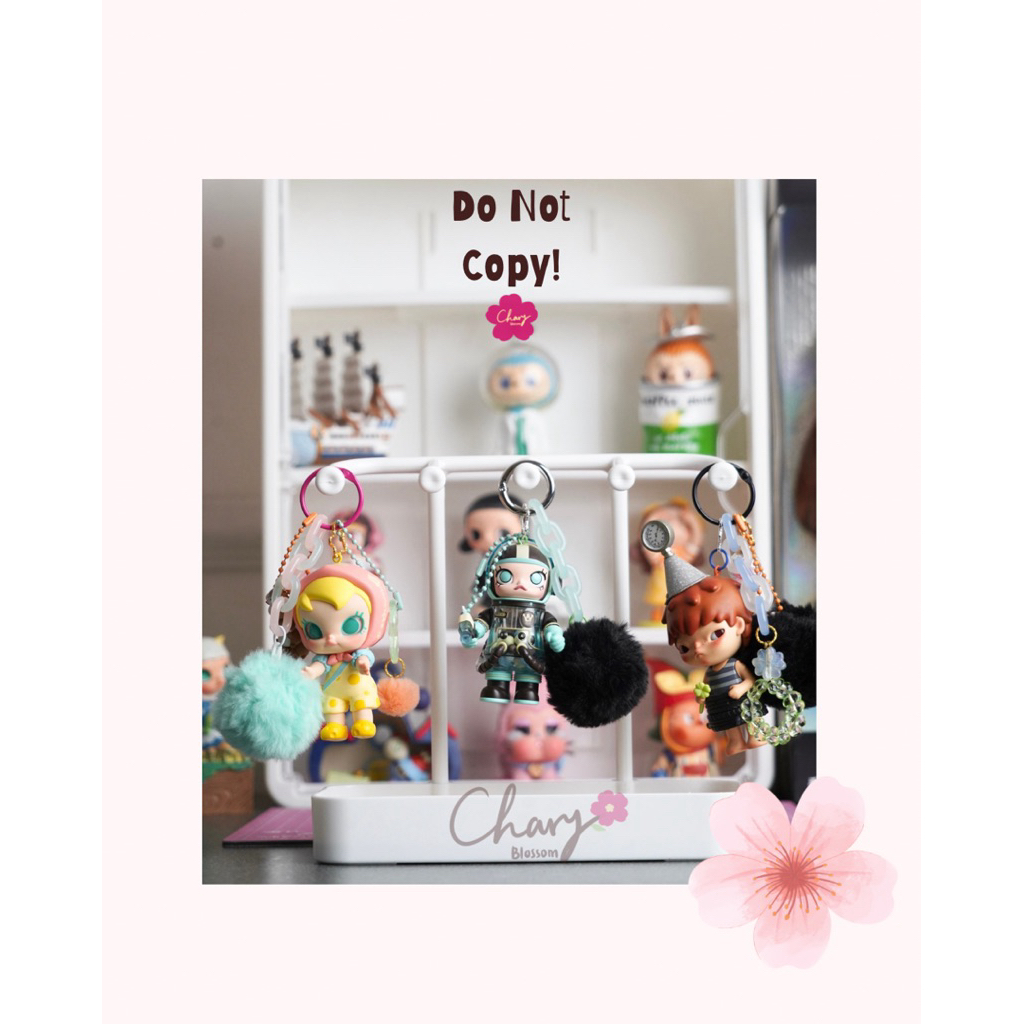 GANTUNGAN Bag Charm Figure Hirono Nyota Labubu Molly Pucky Original Popmart – Premium Bag Hanger / พ