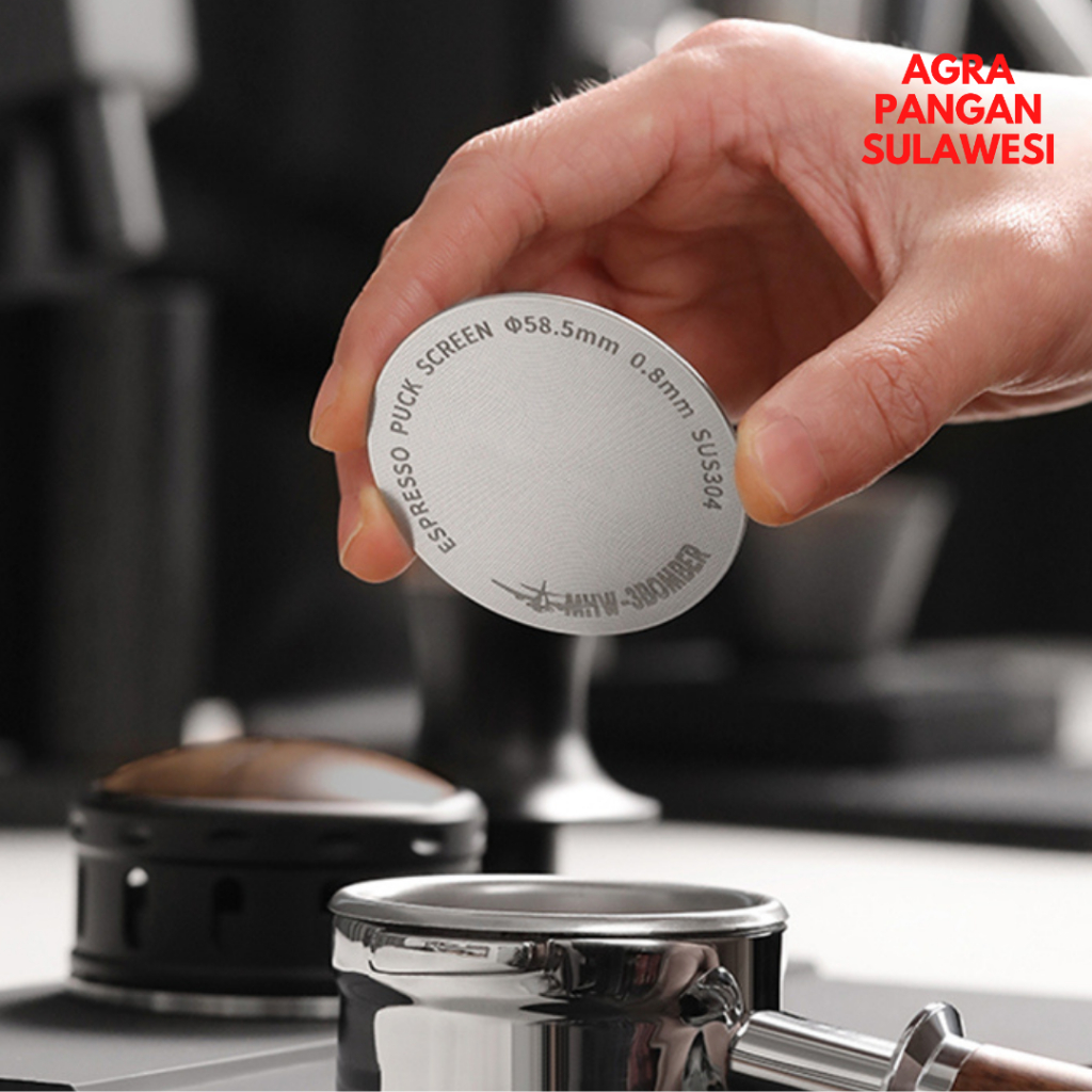 MESIN ESPRESSO PUCK SCREEN MHW-3BOMBER กาแฟเครื่องชงกาแฟ 53 มม. 58 มม. 53 58 มม.สแตนเลสตะกร้ากรองสอง